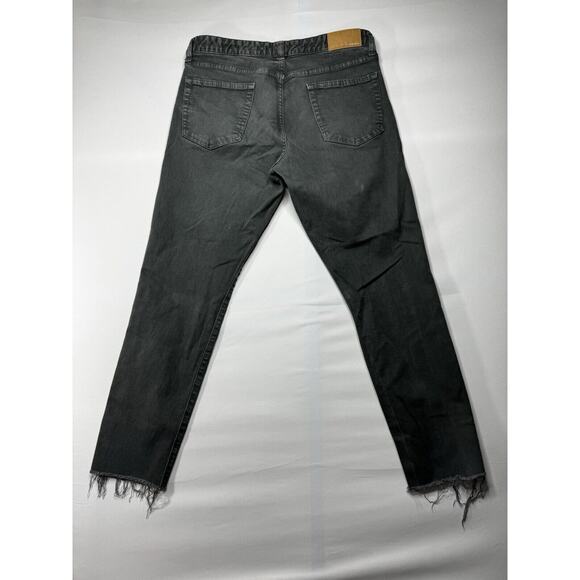 Bonobos Denim Men’s Slim Tapered Leg Raw Hem Gray Denim Jeans - Size 34x29 - Picture 2 of 8